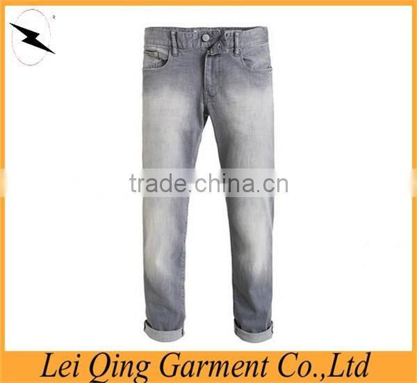 100% cotton washed slim men fashion jeans trousers
