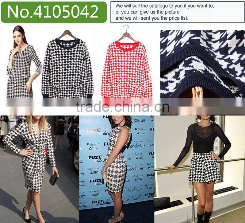 best double cross stitch fancy women cardigan sweater dress