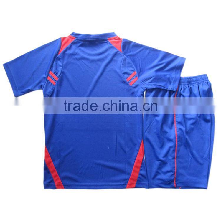 factory manufacture cheap kids soccer jersey