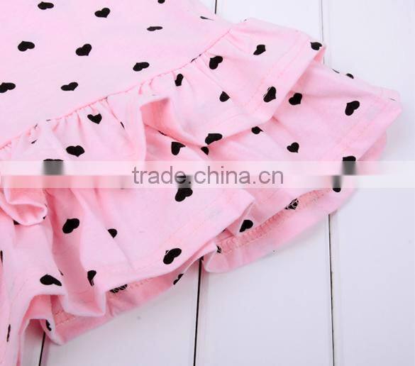 Baby Girl's Kids Lovely Cute 2PCS Set heart pattern Short Denim Jacket + Dress clothes set 20148