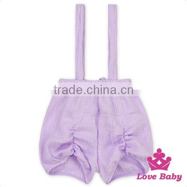 Fashion Soft Cotton Children Solid Color Short Hot Baby Ruffler Pants