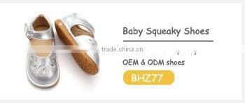 Wholesale Walking Skidproof Genuine Leather Fashion Baby Loafer shoes