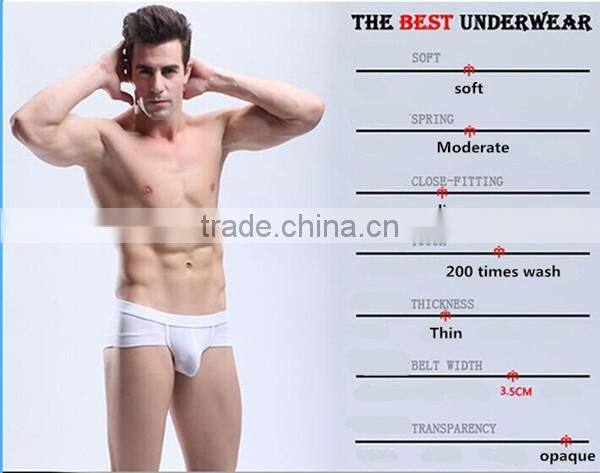 Hot sale low moq. apparel of fun brand men's 3D U convex design sexy men briefs