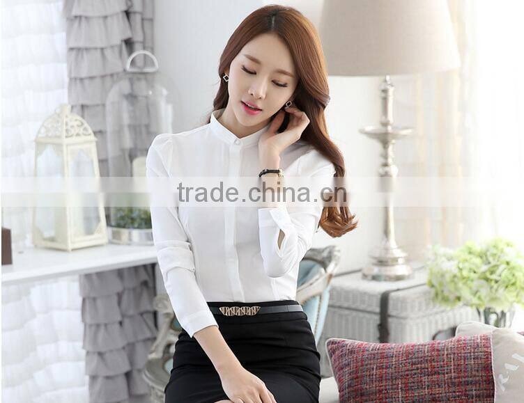 custom womens chantity nice design fashionable ladies formal tops and blouses models for summer