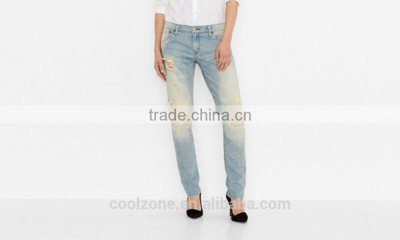 2015 new fashion popular women slim denim jean