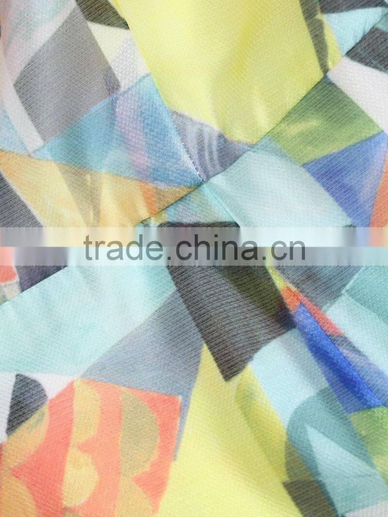 Gilrs chiffon printing dress trend