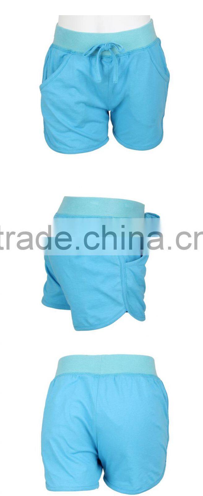 High Quality Wholesale Lycra Comfort Children Gym Shorts for Sports Fitness