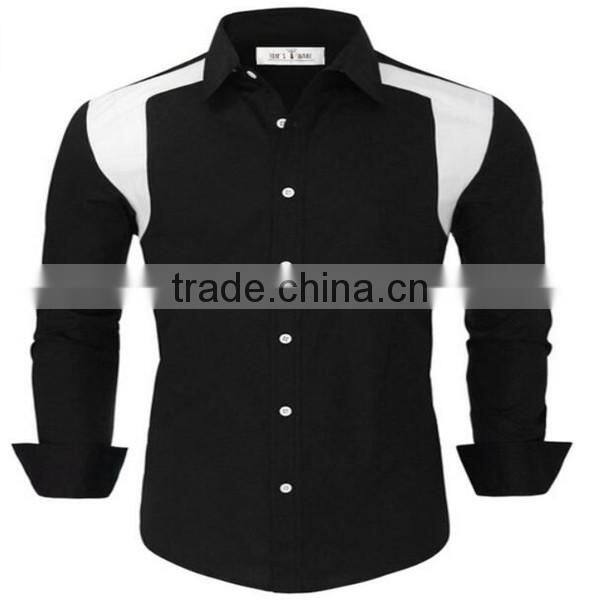 2016 new wholesale slim fit camisa custom mens casual dress shirts