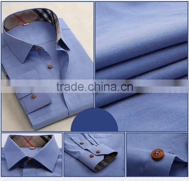wholesale OEM supply high fashion colorful 100% Cotton special collar oxford shirt for man
