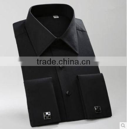 2014 Mens Slim fit Unique neckline stylish Dress long Sleeve Shirts Mens dress shirts