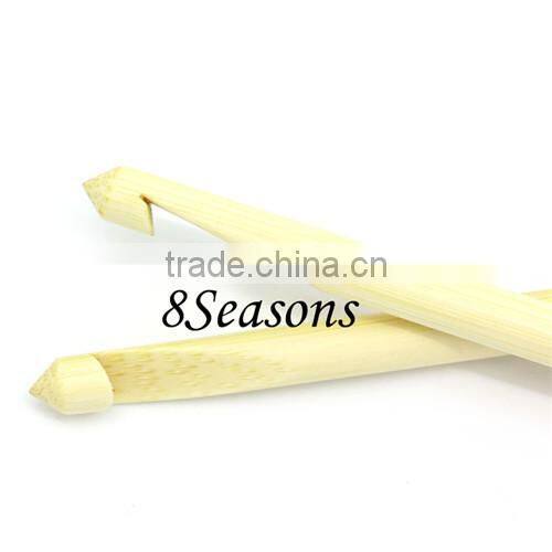 Custom Available Afghan Tunisian Double Ended Natural Bamboo Crochet Hooks Needles