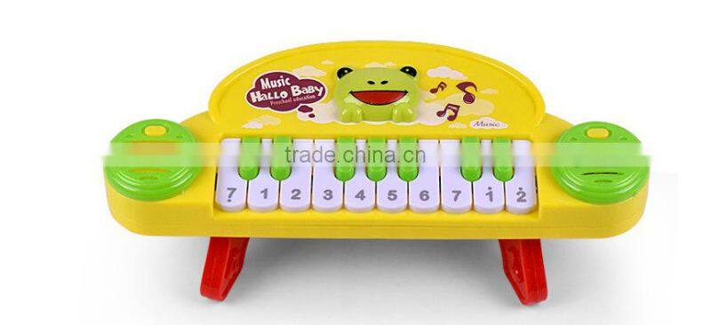 Cute Kids Musical Toys Educational Electronic Cartoon Animal Organ With Battery