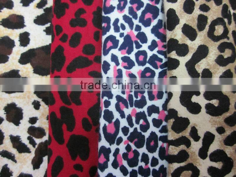 leopard printed flannel