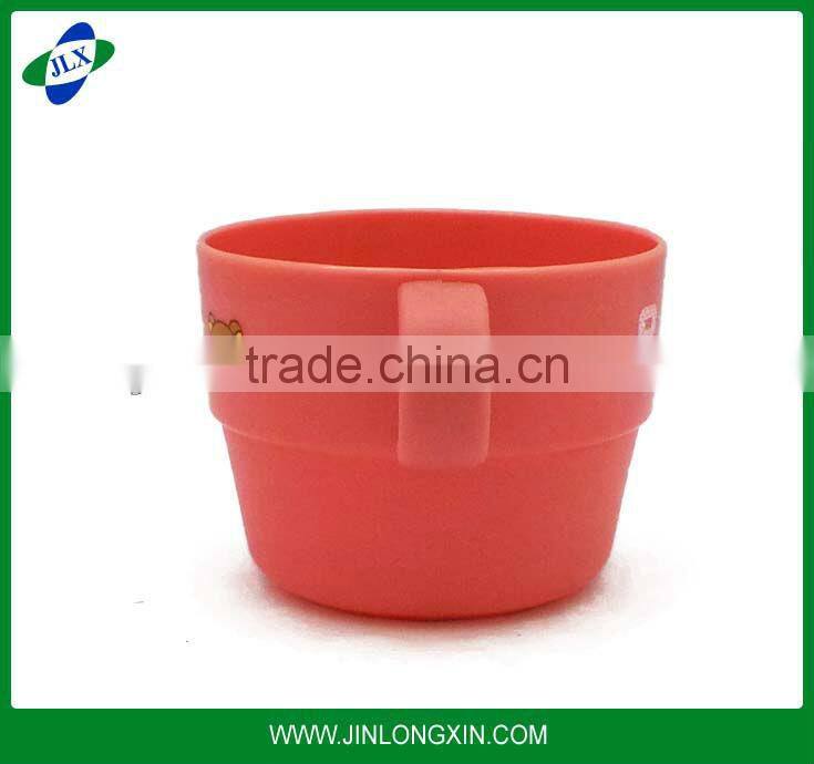 plastic flower cup red cute bottle cup for kids