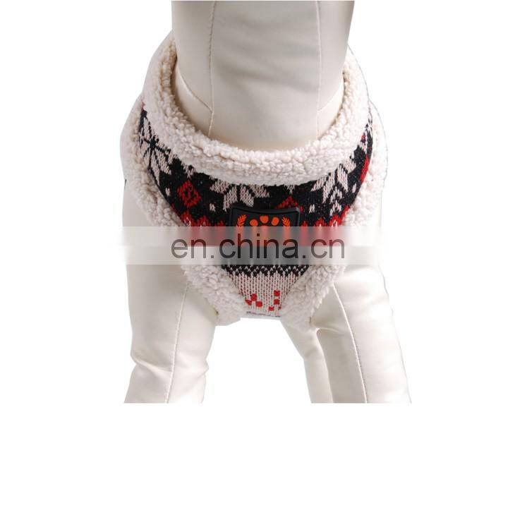 Customize Factory Price Fleece Nylon Dog Harness Vest My Pet Brand