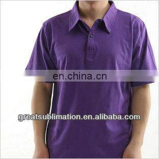 Pure color Man T-shirt with collar