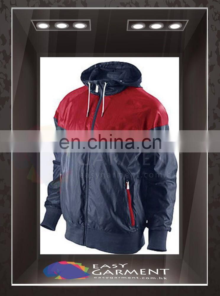 OEM Design Hot sales outdoor waterproof zip Contrast Color Logo printing Women Sport Winbreaker