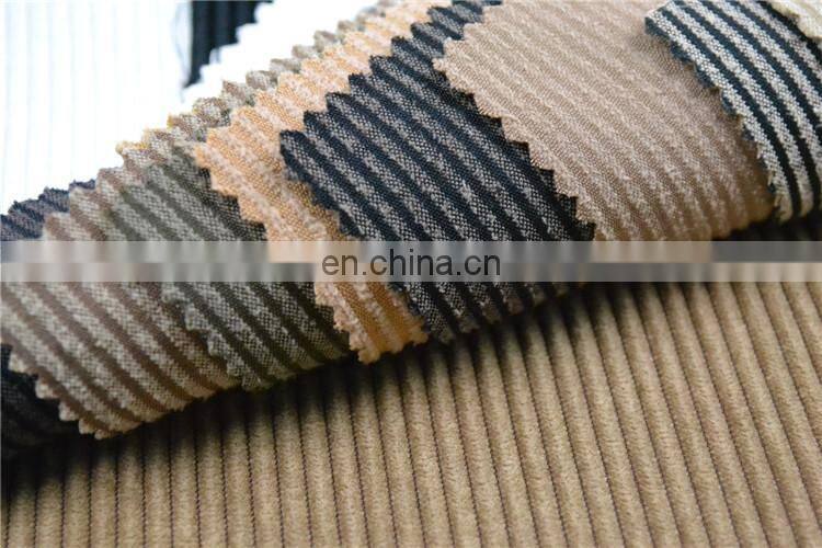 colorful nylon polyester wale warp knitted corduroy and corduroy upholstery fabric