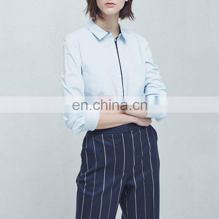 Women's clothing manufacturer latest design ladies office formal wear shirts