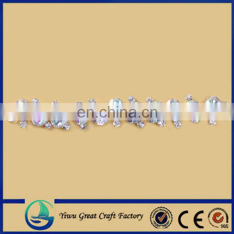 decoration metal and beads linked shoe chains