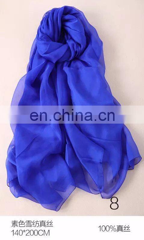 instant hijab white silk scarf for painting pure silk scarf
