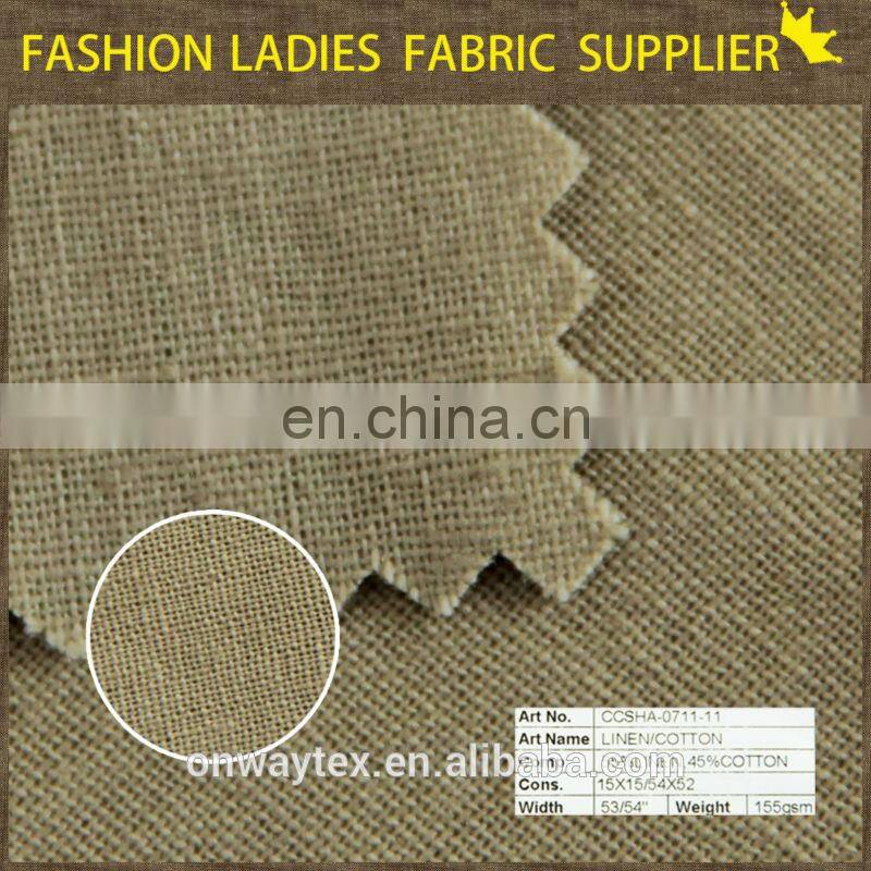 fancy linen viscose blend fabric for dresses