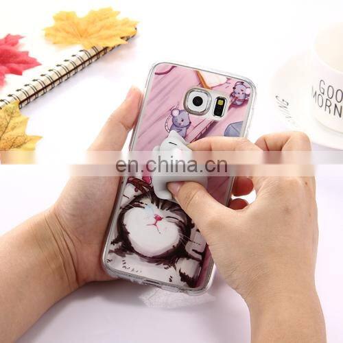 For S6 / G920 Lovely 3D Cartoon Squeeze Squishy Dropproof Protective Back Cover Case
