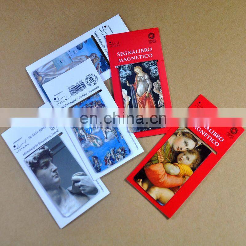 New arrived cheaper and beautiful craft folding magnetic bookmark