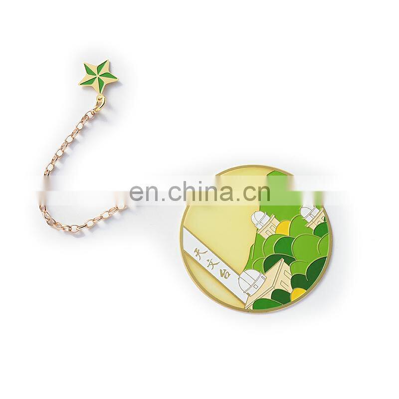 Custom portable pocket bookmarks with chain