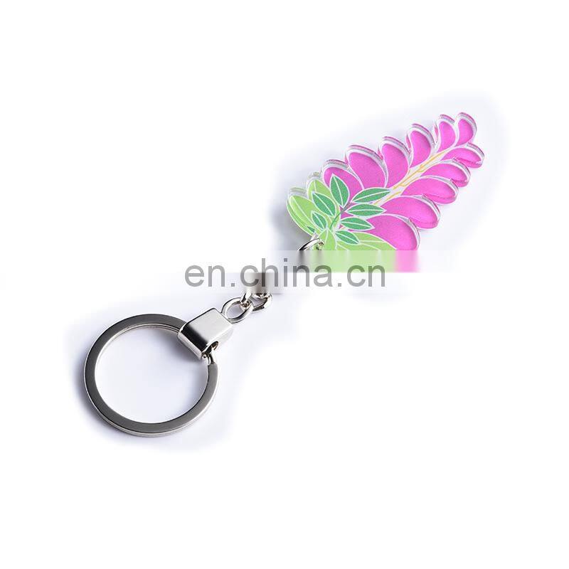Custom grape plastic acrylic keychain