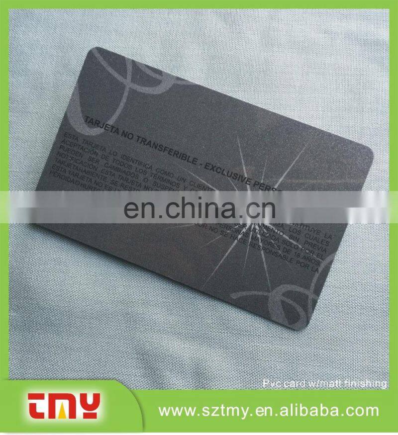 Nice printing plastic club card with foil stamping