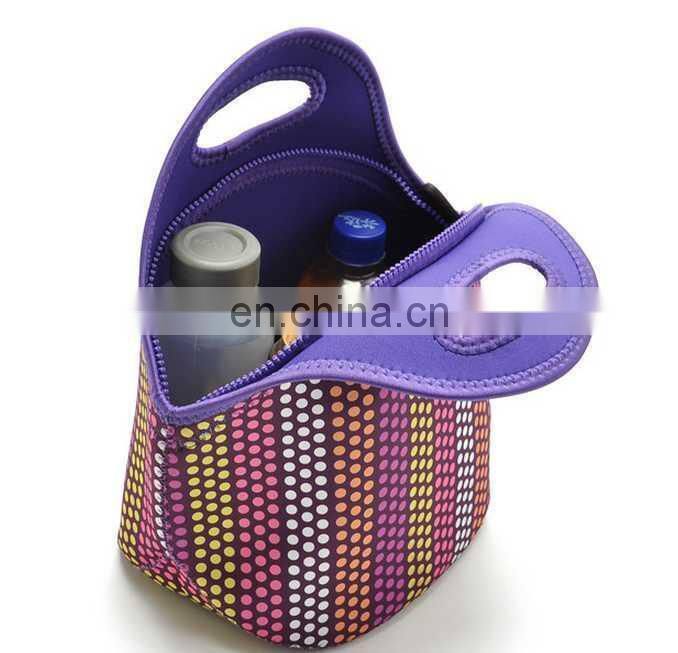 Neoprene Lunch bag Cooler bag In Different Colors Durable Shockproof Picnic Case Lunch Tote Bag