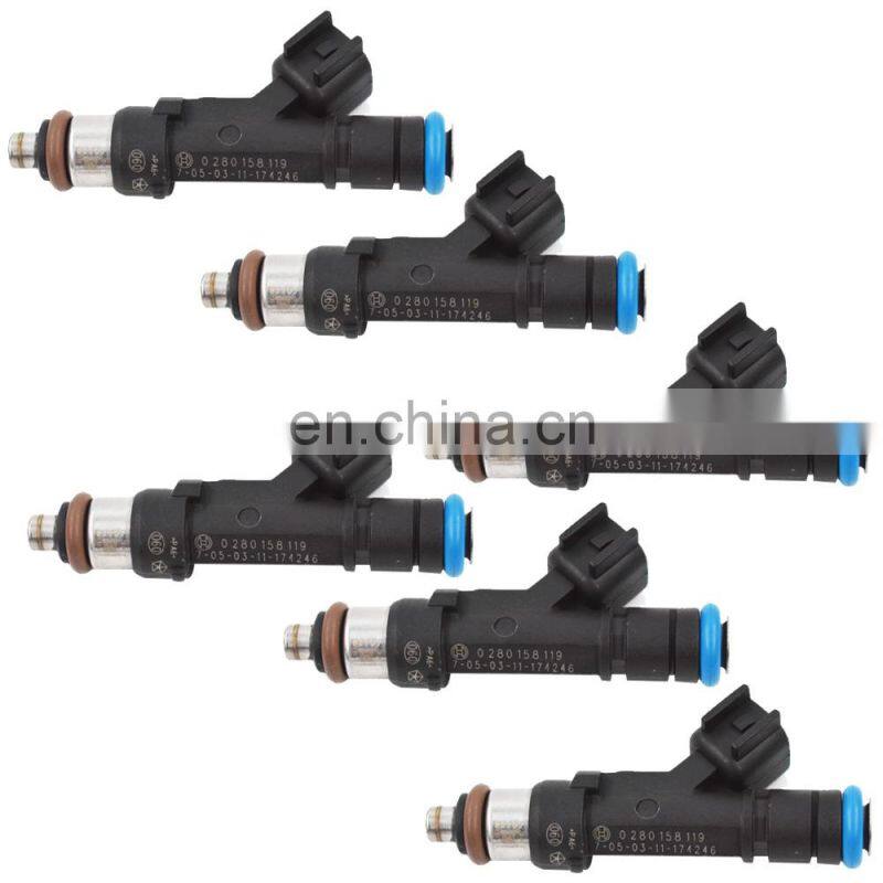 6 x 0280158119 Fuel injector Fit For Jeep Dodge Chrysler 3.3L 3.8L