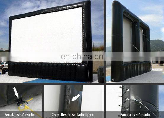 Outdoor advertising cinema rear projection inflatable movie projection screen