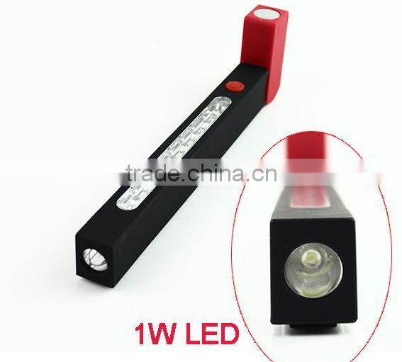 1W+8led magnetic led work ligh with stand and hook