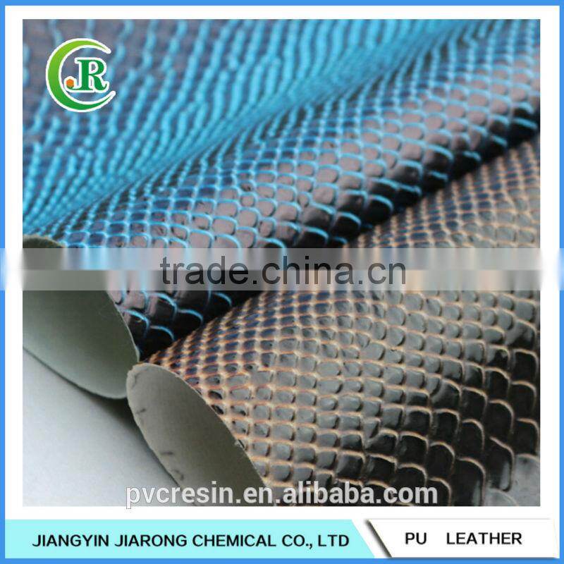 Snake Grain PVC Leather for Making Shoes