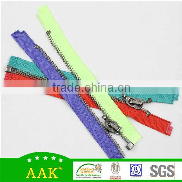 nylon zipper gold teeth long chain gold nylon zipper rolls