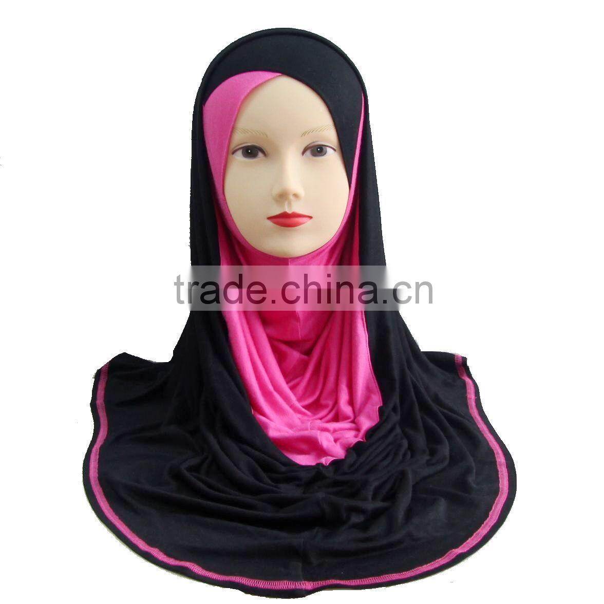 Newest Plain crossover HOT COTTON islamic scarf hijab BIG LONG MUSLIM one piece HIJAB