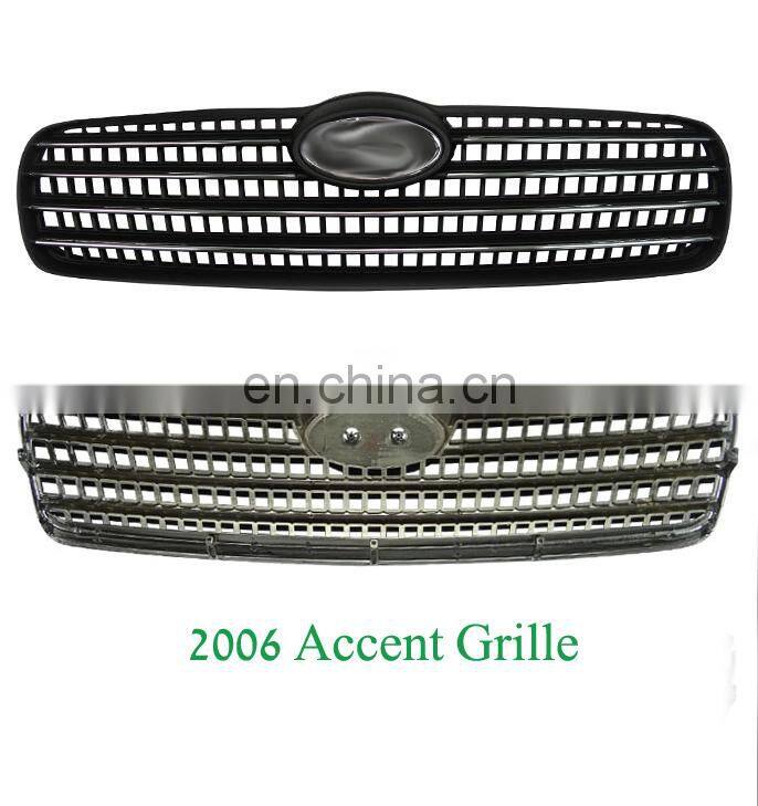 Bright Chrome Car Bumper Grille For Accent 2006