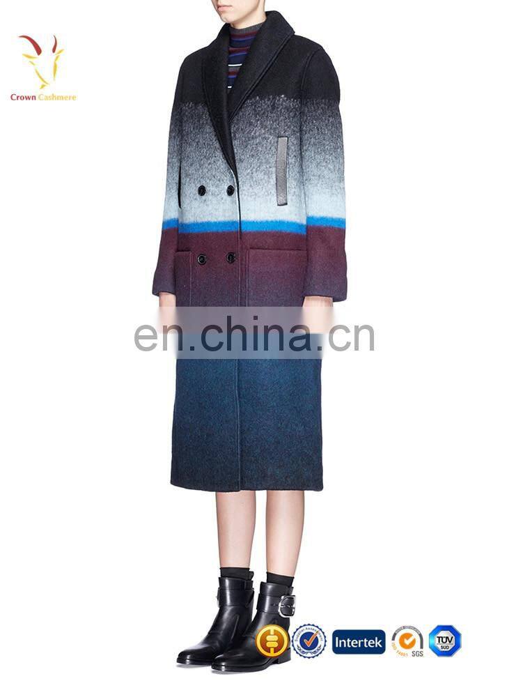 Women Casual Long Sleeves Woolen Coat Plus Size Cashmere Coat
