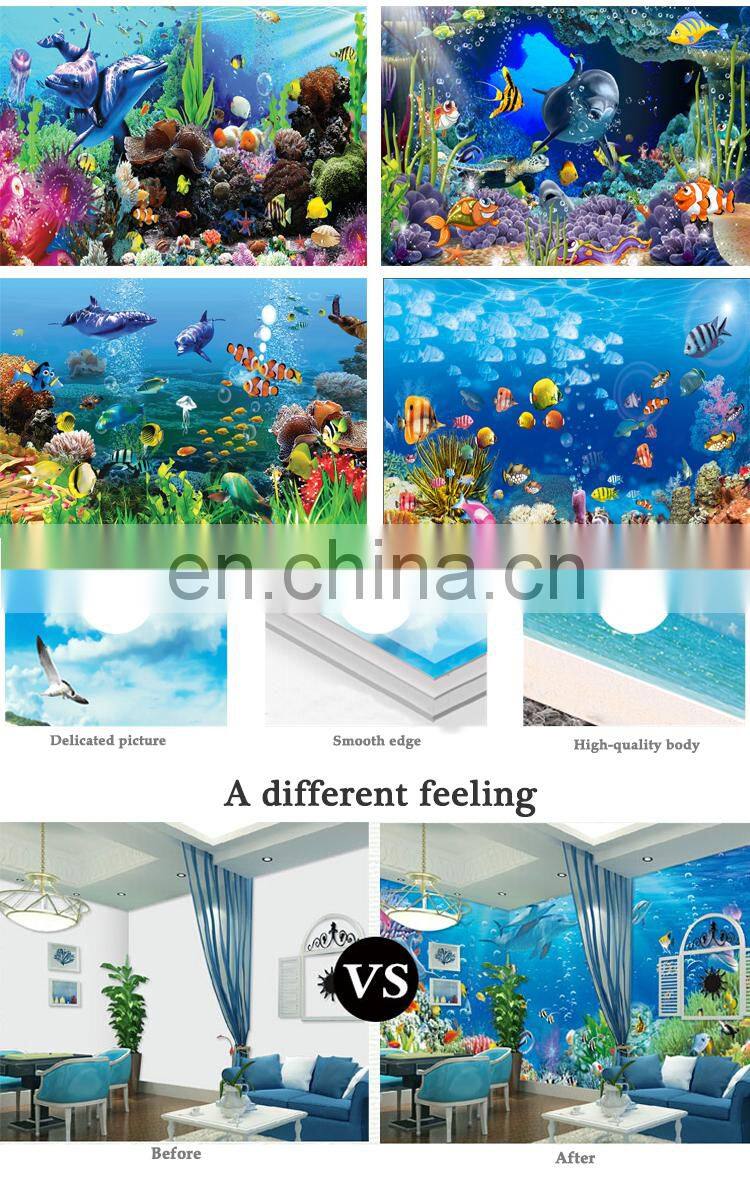 Hot decorative dolphin art tv background ceramic 3d wall paper