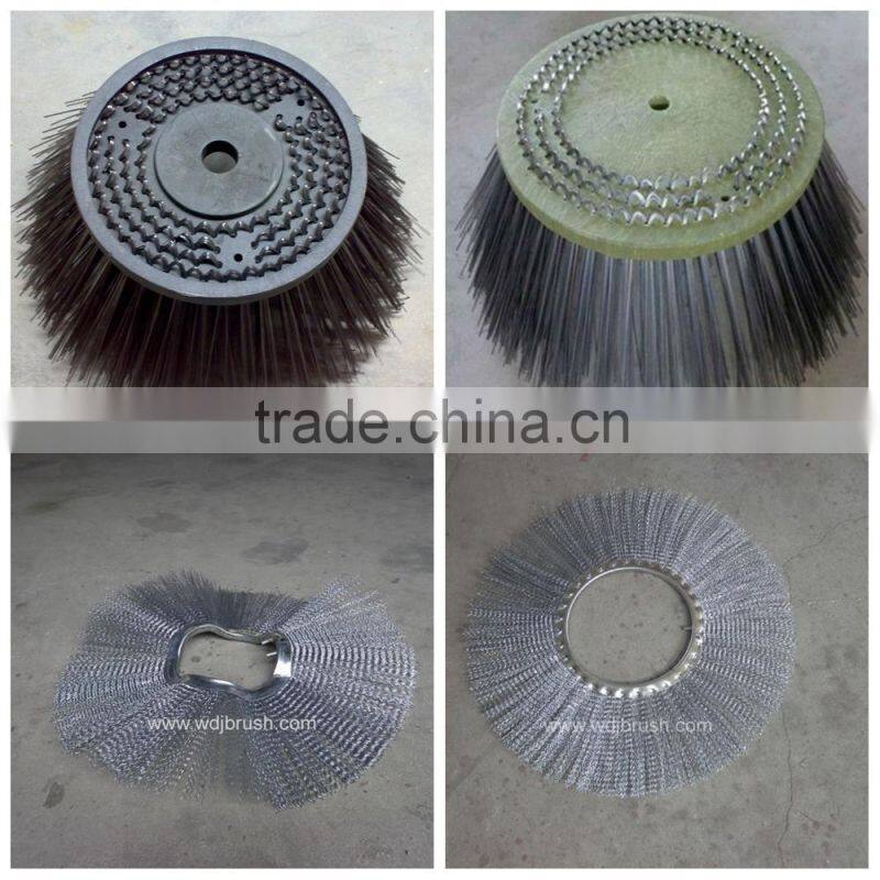 Flat steel wire filament for road sweeper gutter brush