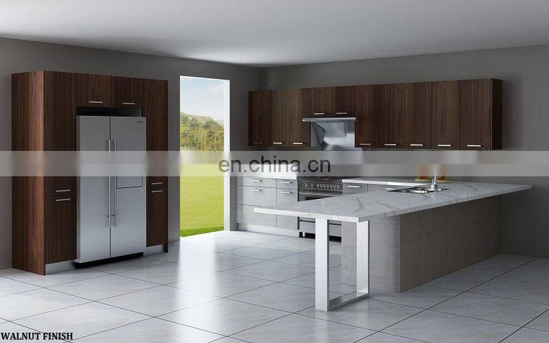 TEXTURED WOOD FINISH DARK WOOD / BROWN OAK / PALE PINE Kitchen Cabinets