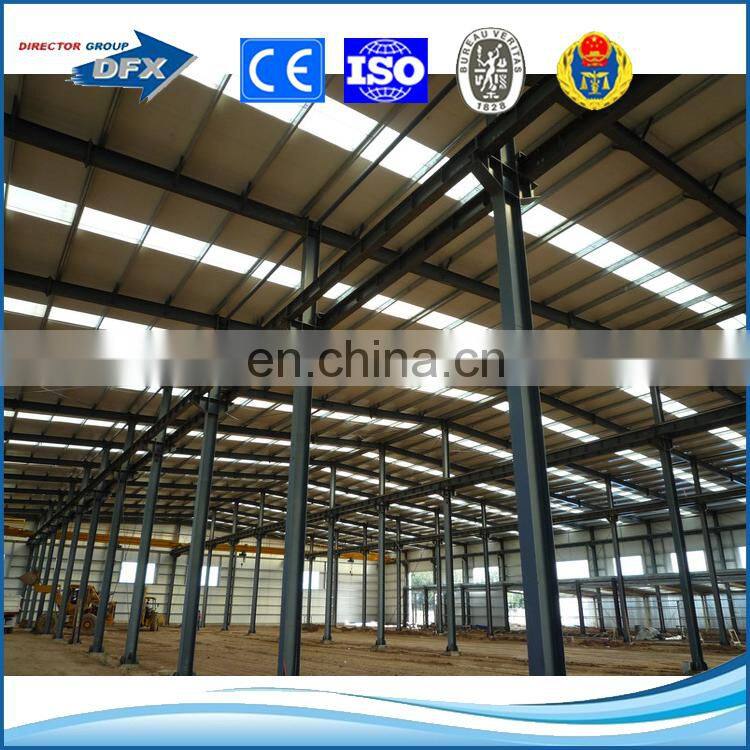 Prefab constructed hot rolled prime structural steel H beam Storehouses shed