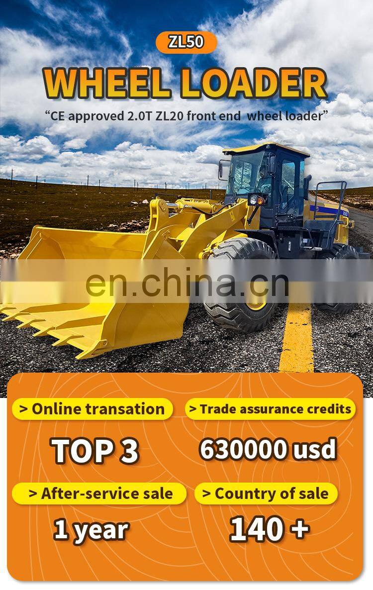 Factory export Construction mining use 5 ton ZL50/956 compact mini loader Pay Loader front loaders