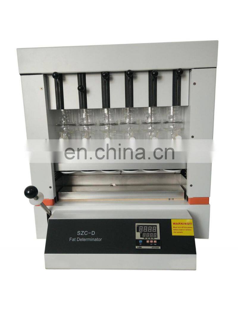 soxhlet extraction equipment milk fat testing machine
