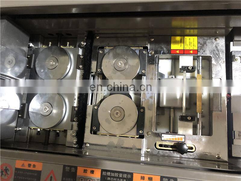 UK5 semi automatic Hot thermal glue spine book binder, hotmelt eva glue notebook binding machine
