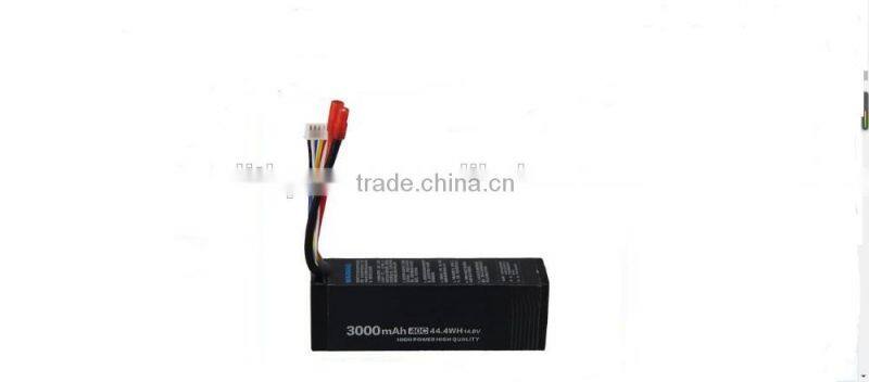 Wholesale 4S 3000mAh 40C 14.8V Lithium Ion rechargeable battery for RC model drone UAV Factory