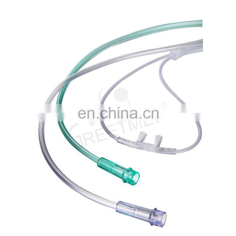 Factory Price Medical Cannula Nasal Oxygen Tube PVC Injection & Puncture Instrument Ce OEM Service Greetmed EOS 3 Years 5000pcs