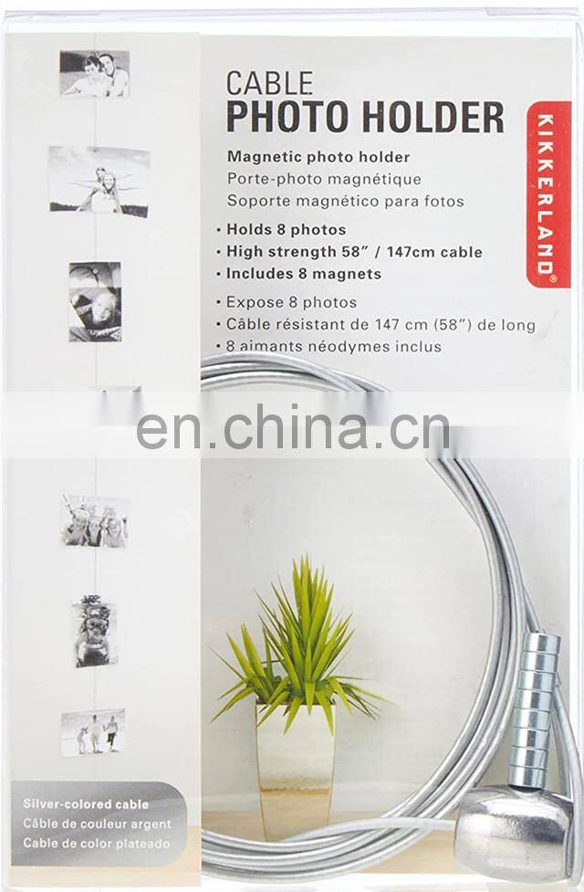 Pinbo Hot Sell Hanging Cable Photo Holder with Magnetic